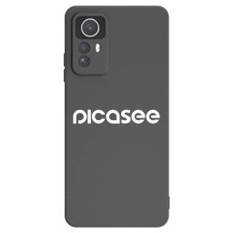 Fekete szilikon tok az alábbi mobiltelefonokra Xiaomi Redmi Note 12S - Picasee - new logo - white