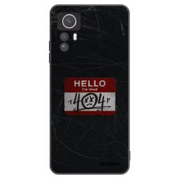 Fekete szilikon tok az alábbi mobiltelefonokra Xiaomi Redmi Note 12S - HELLO 404