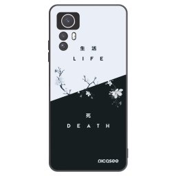 Fekete szilikon tok az alábbi mobiltelefonokra Xiaomi Redmi Note 12S - Life - Death