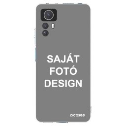 Átlátszó szilikon tok az alábbi mobiltelefonokra Xiaomi Redmi Note 12S - Saját fotó/motívum