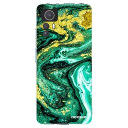 Átlátszó szilikon tok az alábbi mobiltelefonokra Xiaomi Redmi Note 12S - Green Gold
