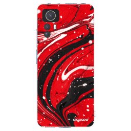 Átlátszó szilikon tok az alábbi mobiltelefonokra Xiaomi Redmi Note 12S - Red black