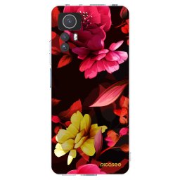 Átlátszó szilikon tok az alábbi mobiltelefonokra Xiaomi Redmi Note 12S - Dark Peonny
