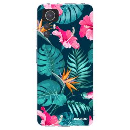 Átlátszó szilikon tok az alábbi mobiltelefonokra Xiaomi Redmi Note 12S - Pink Monstera