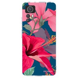 Átlátszó szilikon tok az alábbi mobiltelefonokra Xiaomi Redmi Note 12S - Hibiscus