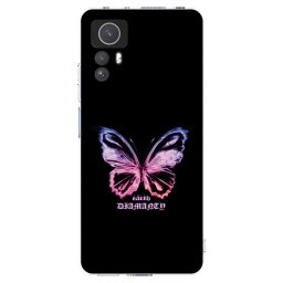 Átlátszó szilikon tok az alábbi mobiltelefonokra Xiaomi Redmi Note 12S - Diamanty Purple