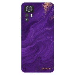 Átlátszó szilikon tok az alábbi mobiltelefonokra Xiaomi Redmi Note 12S - Purple