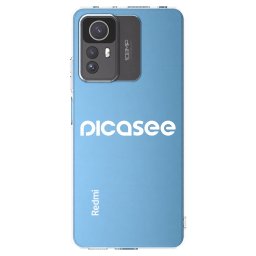 Átlátszó szilikon tok az alábbi mobiltelefonokra Xiaomi Redmi Note 12S - Picasee - new logo - white