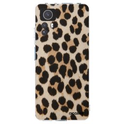 Átlátszó szilikon tok az alábbi mobiltelefonokra Xiaomi Redmi Note 12S - Brown Tiger