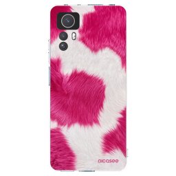 Átlátszó szilikon tok az alábbi mobiltelefonokra Xiaomi Redmi Note 12S - Pink Moo