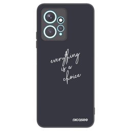 Fekete szilikon tok az alábbi mobiltelefonokra Xiaomi Redmi Note 12 4G - Everything is a choice