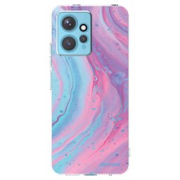 Átlátszó szilikon tok az alábbi mobiltelefonokra Xiaomi Redmi Note 12 4G - Pink liquid