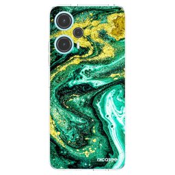 Átlátszó szilikon tok az alábbi mobiltelefonokra Xiaomi Poco F5 - Green Gold