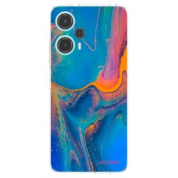 Átlátszó szilikon tok az alábbi mobiltelefonokra Xiaomi Poco F5 - Rainbow