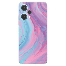 Átlátszó szilikon tok az alábbi mobiltelefonokra Xiaomi Poco F5 - Pink liquid