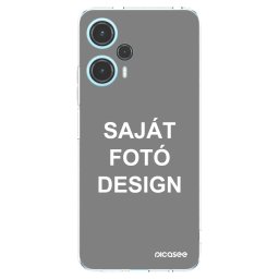 Átlátszó szilikon tok az alábbi mobiltelefonokra Xiaomi Poco F5 - Saját fotó/motívum