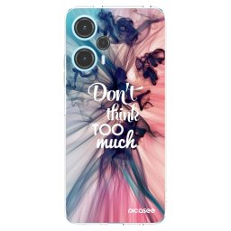 Átlátszó szilikon tok az alábbi mobiltelefonokra Xiaomi Poco F5 - Don't think TOO much