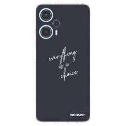 Átlátszó szilikon tok az alábbi mobiltelefonokra Xiaomi Poco F5 - Everything is a choice