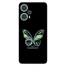 Átlátszó szilikon tok az alábbi mobiltelefonokra Xiaomi Poco F5 - Diamanty Blue