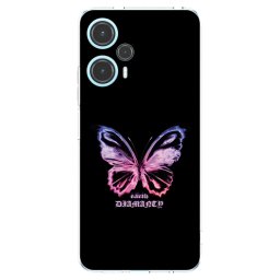 Átlátszó szilikon tok az alábbi mobiltelefonokra Xiaomi Poco F5 - Diamanty Purple