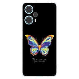 Átlátszó szilikon tok az alábbi mobiltelefonokra Xiaomi Poco F5 - Diamanty Black