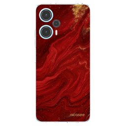 Átlátszó szilikon tok az alábbi mobiltelefonokra Xiaomi Poco F5 - Red