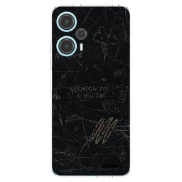 Átlátszó szilikon tok az alábbi mobiltelefonokra Xiaomi Poco F5 - SCRATCH