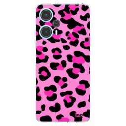 Átlátszó szilikon tok az alábbi mobiltelefonokra Xiaomi Poco F5 - Pink Tiger