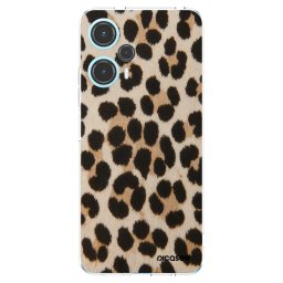 Átlátszó szilikon tok az alábbi mobiltelefonokra Xiaomi Poco F5 - Brown Tiger