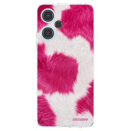 Átlátszó szilikon tok az alábbi mobiltelefonokra Xiaomi Poco F5 - Pink Moo