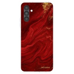 Átlátszó szilikon tok az alábbi mobiltelefonokra Samsung Galaxy A04s A047F - Red
