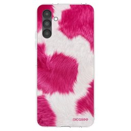Átlátszó szilikon tok az alábbi mobiltelefonokra Samsung Galaxy A04s A047F - Pink Moo