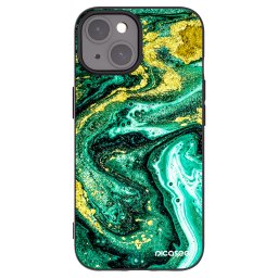 Fekete szilikon tok az alábbi mobiltelefonokra Apple iPhone 15 - Green Gold