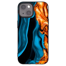 Fekete szilikon tok az alábbi mobiltelefonokra Apple iPhone 15 - Gold blue