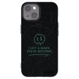 Fekete szilikon tok az alábbi mobiltelefonokra Apple iPhone 15 - LEFT A MARK