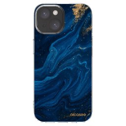Átlátszó szilikon tok az alábbi mobiltelefonokra Apple iPhone 15 - Blue