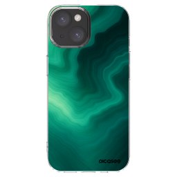Átlátszó szilikon tok az alábbi mobiltelefonokra Apple iPhone 15 - Malachite