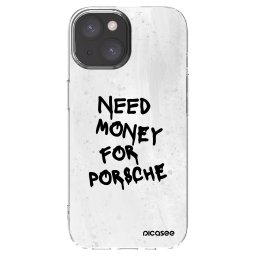 Átlátszó szilikon tok az alábbi mobiltelefonokra Apple iPhone 15 - White Dollar