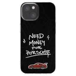 Átlátszó szilikon tok az alábbi mobiltelefonokra Apple iPhone 15 - Dark Racer