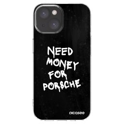 Átlátszó szilikon tok az alábbi mobiltelefonokra Apple iPhone 15 - Black Dollar