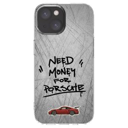 Átlátszó szilikon tok az alábbi mobiltelefonokra Apple iPhone 15 - Grey Drift