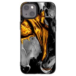 Fekete szilikon tok az alábbi mobiltelefonokra Apple iPhone 15 Plus - Black Gold