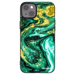 Fekete szilikon tok az alábbi mobiltelefonokra Apple iPhone 15 Plus - Green Gold