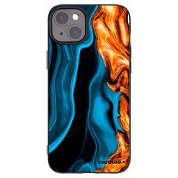 Fekete szilikon tok az alábbi mobiltelefonokra Apple iPhone 15 Plus - Gold blue