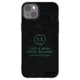 Fekete szilikon tok az alábbi mobiltelefonokra Apple iPhone 15 Plus - LEFT A MARK