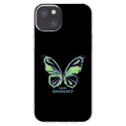 Átlátszó szilikon tok az alábbi mobiltelefonokra Apple iPhone 15 Plus - Diamanty Blue