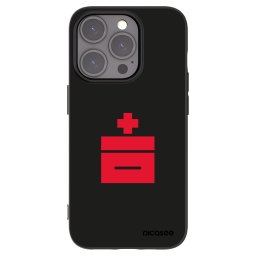 Silikonový černý obal pro Apple iPhone 15 Pro - Le Plastenciaga