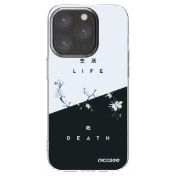 Átlátszó szilikon tok az alábbi mobiltelefonokra Apple iPhone 15 Pro - Life - Death