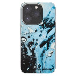 Átlátszó szilikon tok az alábbi mobiltelefonokra Apple iPhone 15 Pro - Organic blue