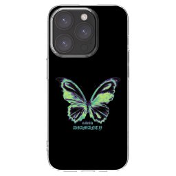 Átlátszó szilikon tok az alábbi mobiltelefonokra Apple iPhone 15 Pro - Diamanty Blue